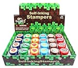 TINYMILLS 24 Pcs Pixel Miner Stampers for Kids