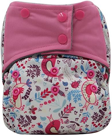 AIO Reusable Washable Cloth Diaper Nappy Charcoal Bamboo Insert Overnight (A-16)