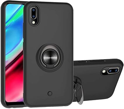 Amazon Com Luckyandery Phone Covers For Vivo Y91c Slim Shockproof Hard Rubber Hybrid Case Cover For Vivo Y91c Black Sports Outdoors