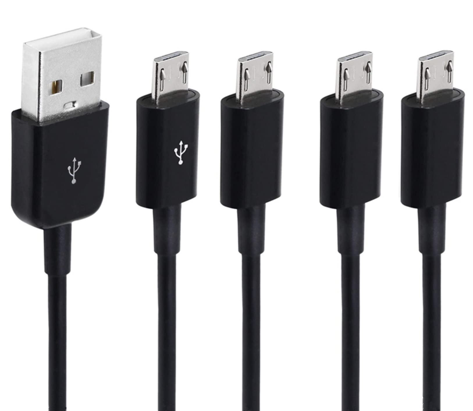 innov8 USB-A 2.0 Male to 4 x USB Micro 5 Pin Male Splitter Charging Data Cable Black (0.5)