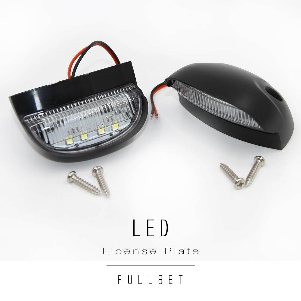 Rear Number Plate Lights Led License Plate Rear Lamp Bulbs 12v 24v