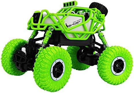 RC Cars Rock Off-Road Vehicle Crawler Truck 2.4Ghz 4WD High Speed 1:43 RC racing car (Green)