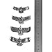 Yumei Jewelry Heavy Sense Antique Silver Goros 19Pcs Eagle Feather and 4 Pcs Feature Charms