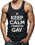 Keep Calm I Think I'm Gay Men's Tank Top T-shirt