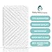 BabyMaryCo Pack N Play Waterproof Crib Mattress Pad Cover FITS ALL Mini&Foldable Mattresses Portable Cribs Dryer Safe & Hypoallergenic Soft Comfy Fitted Crib Protector-Bonus Changing Pad Liner&E-book