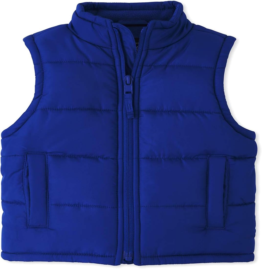 The Children's Place Baby Boys' Puffer Vest, Renew Blue, 1824 Months