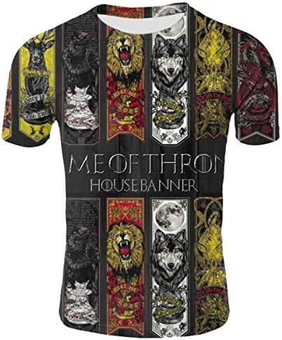 Game of Throne's Season 8 Womens Mens Youth Unisex 3D Printed Short Sleeves T Shirts