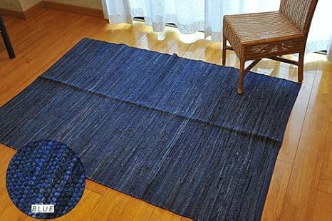 Amazon Co Jp インド綿 リサイクルラグ 裂き織り 約130 190ｃｍ ｃｃｆｒｂｕ ホーム キッチン