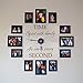 MairGwall Time Spent with Family is Worth Every Second - Family Lettering Vinyl Wall Decal - Without Clock and Picture Frame (Black, Small)