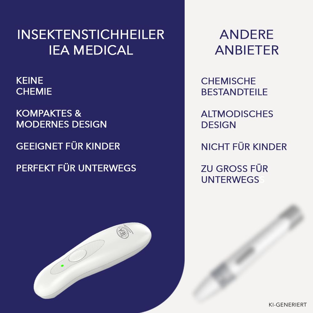IEA Medical Insektenstichheiler mit Batterie – Mückenstift Hitzestift 3