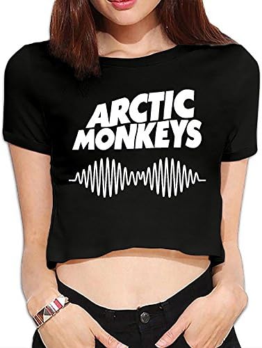 Women's Arctic Monkeys Youth Girls Tops Short Sleeve Shirt Skin Care Blouse Dew Navel