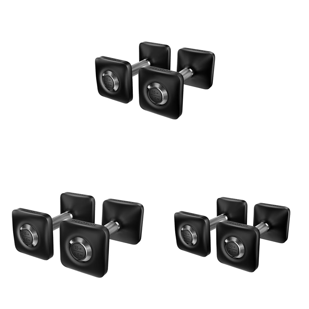 Peloton Dumbbell Starter Pack - Set of Two 10lb Weights + Two 15lb Weights + Two 20lbs Weights Image