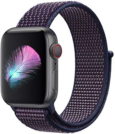 GIPENG For Apple Watch Strap 38MM 42MM, Soft Nylon iwatch Strap, Replacement for Apple Watch Sport, Series 3, Series 2, Series 1, Nike+, Edition, Hermes, with Hook and Loop Fastener, Adjustable Closure Wrist Strap