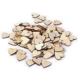 LEORX 50pcs 40mm Blank Wood Slices Discs for DIY Crafts Embellishments