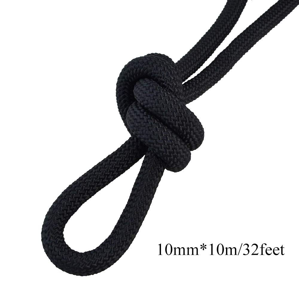Yolyoo Outdoor Climbing Rope Static Rock Climbing Equipment High Strength Accessory Fire Escape Safety Rappelling Rope 32ft