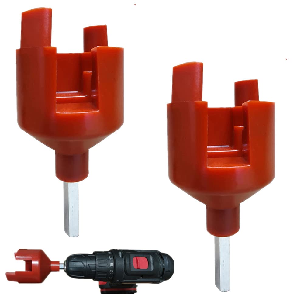 2 Pcs Electric Fence Drill Chuck Plastic Electric Fence Fencing Posts Chuck Keys Professional Cordless Drill Driver Quick and Easy Install Fencing Ring Insulators for Insulators Screw