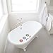 Puj – Bath Treads, Peel and Stick Bathtub Non-Slip Stickers, Stylish, Multicolored Tub Stickers with Grippy Surface, Toddler and Kid Bath Essential, Pack of 6
