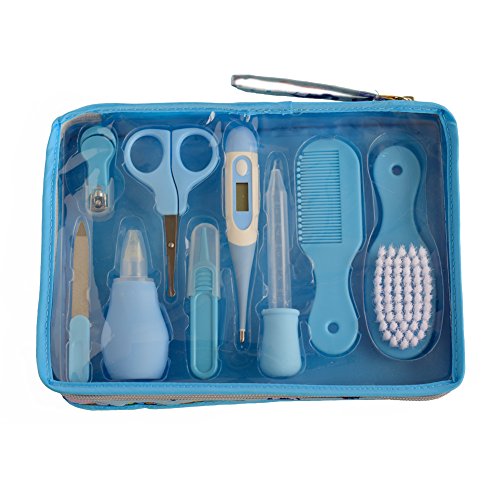Nursery Care Kit , Grooming Kit high quality for Infants, Newborns, Kids, Boys and Girls. Includes Nail Clippers ,Scissors, Nail File ,Soft Brush, Hair Comb ,Tweezers , 9pcs