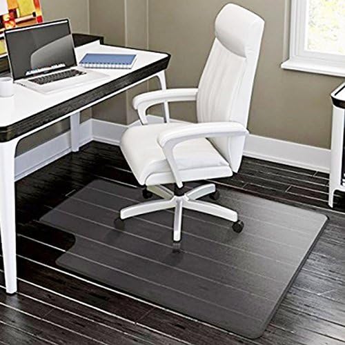 PVC Matte Desk Office Chair Floor Mat Protector for Hard Wood Floors 48" x 36" (Transparent)