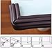 6.6 ft Edge Safe Edge with Tape Child Home Furniture Safety Bumper Strip Widened Baby Proof Table Protector Coffee Brown