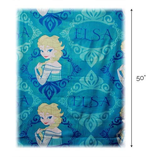 Disney's Frozen, "Elsa" Character Pillow and Fleece Throw Blanket Set