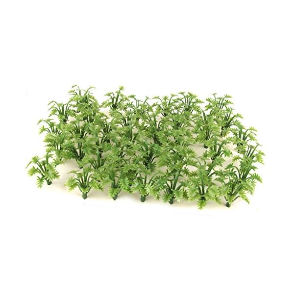 sharprepublic 100pcs Grüne Modell Bodenabdeckung Pflanzen Architektur Zug Diorama – Bild 7