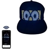 Keledz LED Cap, Multi-Language APP Control Editing Light up Hat (Text, Music, Image, Drawing) for Party Club Christmas Halloween