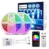 Smart WiFi RGB Strip Lights 32.8ft Kit Work with Alexa and Google Assistant,Smart APP Controlled LED Lightstrip Sync to…