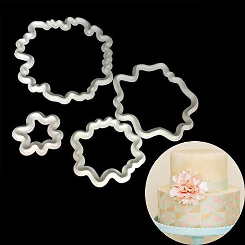 Joinor Sugarcraft Peony/Orchid/Carnation Flower Plastic Fondant Cutters Cake Flower Fondant Mold Cake Decorating Tools