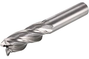uxcell 14mm x 12mm x 26mm x 83mm 4 Flutes HSS-AL End Mill Milling Cutter Tool