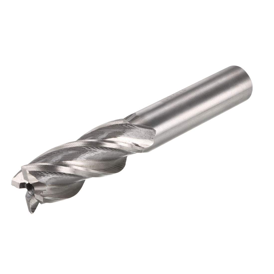 Sourcingmap 14mm x 12mm x 26mm x 83mm 4 Flutes HSS-AL End Mill Milling Cutter Tool