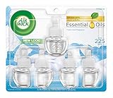 Air Wick plug in Scented Oil 5 Refills, Fresh Linen, (5x0.67oz), Same familiar smell of fresh laundry, New look, Packaging May Vary, Essential Oils, Air Freshener