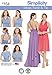 Simplicity 1154 Women's Knit Wrap and Tie Dress Sewing Pattern, Sizes XXS-XXL