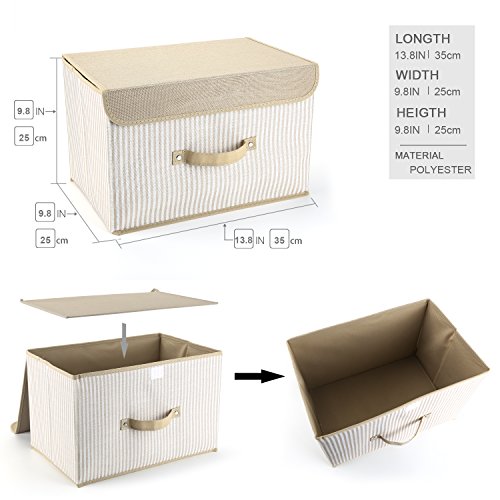 image for mee'life STORAGE Storage Bins,Mee'life Set of Two Foldable Storage Box