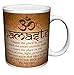Namaste Buddhist Inspirational Motivational Spiritual Yoga Quote Decorative Ceramic Gift Coffee (Tea, Cocoa) 11 Oz. Mug