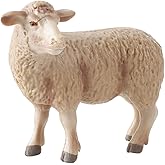 Kisangel Simulated Sheep Ornaments - Realistic Plastic Farm Sheep Model for Home Decor and Educational Play 3 34 X 2 55 X 1 10 Inch