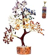 KACHVI Crystals and Healing Stones Chakra Stones Seven Chakra Crystal Tree Healing Crystals Bonsa...