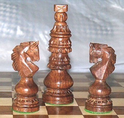 Holly chruch design chess set king 4" 32 wooden ha…