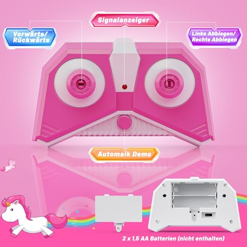 Hot Bee Remote Controlled Car Girls from 3 4 5 6 Years, Car Toy from 3 4 5 6 Years Girls, Unicorn Gift Girls 3-6 Years