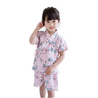 Amazon Littlespringキッズ 女の子 甚平 和柄 ガールズ 花柄 甚平 Amazon Littlespringキッズ 女の子 甚平 和柄 ガールズ 花柄 甚平