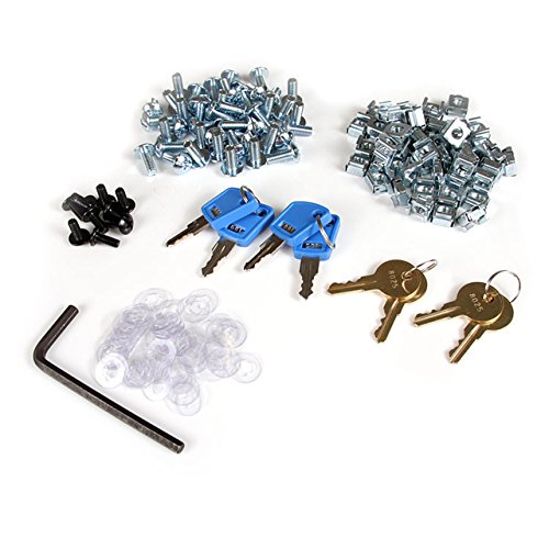 StarTech.com Portable Server Rack Cabinet - 12U Server Rack - 36in - with Glass Door - Network Cabinet - Rolling Server Rack with Casters