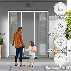 Magnetic Screen Door 205x200cm Full Frame with