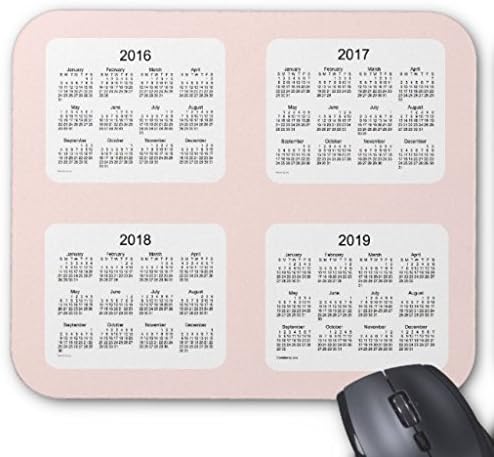 Fioieypo Standard Gaming Mousepad 2016-2019 Misty Rose Calendar By Janz Mousepad