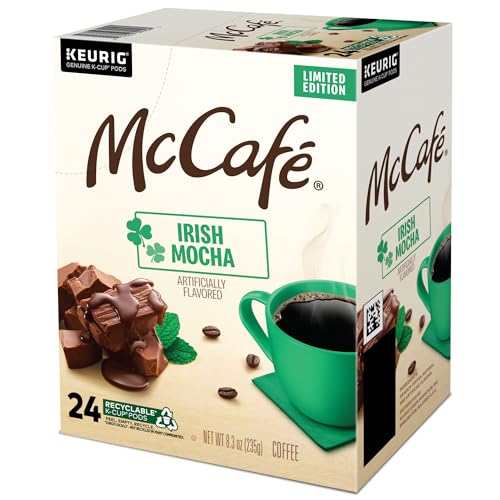 MCCAFE IRISH MOCHA, KEURIG SINGLE SERVE K-CUP PODS, FLAVORED COFFEE, 24 COUNT