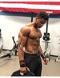 Burly - Muñequeras de 18.0 in de grado profesional, resistentes (mejor apoyo y rigidez), para hombres y mujeres, levantamiento de pesas, levantamiento de potencia, crossfit y más, 1 par y bolsa de regalo