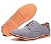 DADAWEN Men's Classic Suede Leather Oxford Dress Shoes Business Casual Shoes Grey US Size 11