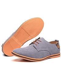 DADAWEN Men's Classic Suede Leather Oxford Dress Shoes Business Casual Shoes