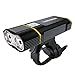 TANSOREN USB Rechargeable Bike Headlight with 2000 Lumens LED Lamp Upgrade Front Bike Light Base Bicycle Light Waterproof 5 Light Modes for Road Cycling Safety Flashlight