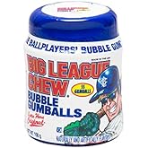 Big League Chew Outta Here Original Bubble Gum,55 Count Mini Gumball To Go Cup,3.7 Ounce-Display Box,55 Count (Pack of 6)