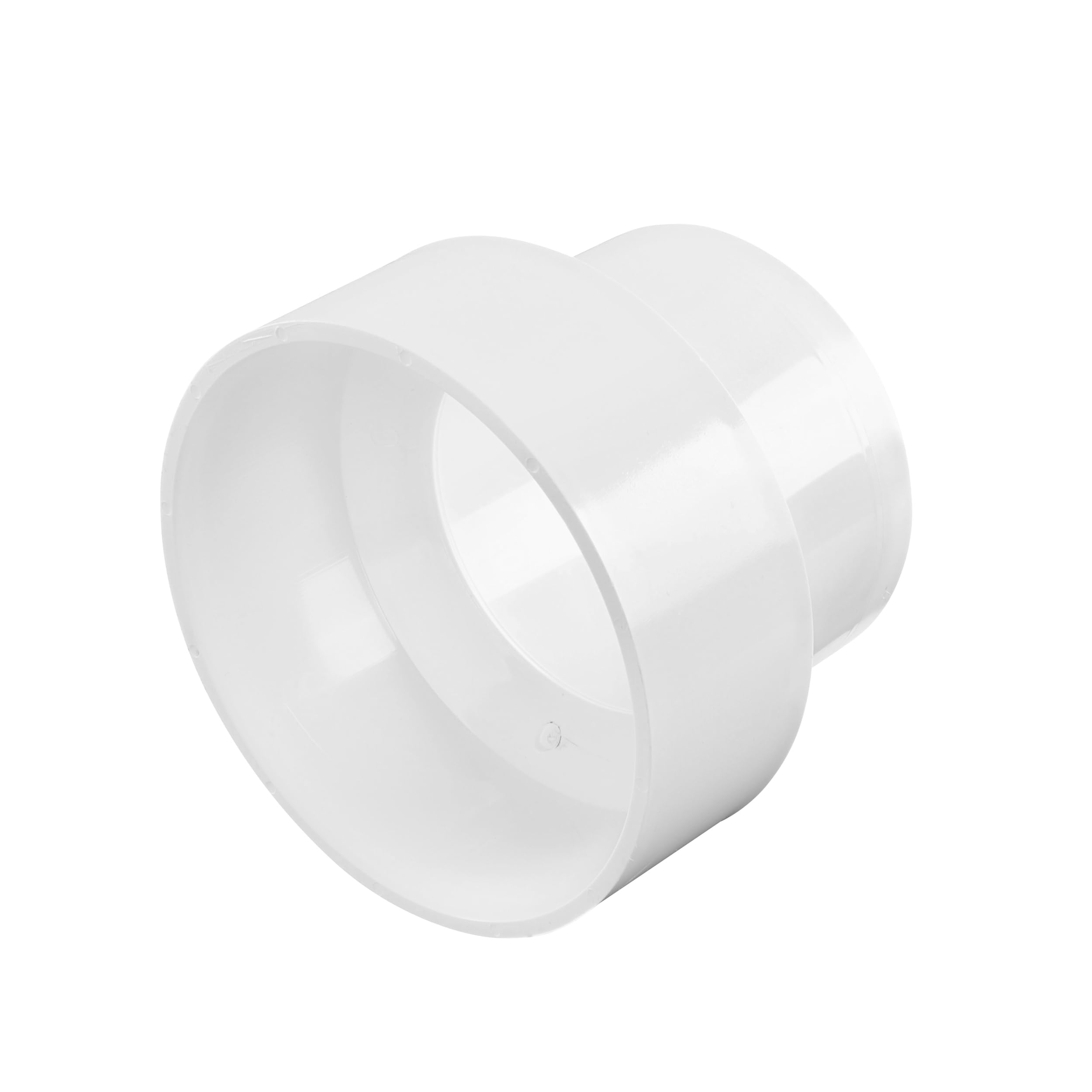 Photo 1 of NDS 4P07 PVC S&D Increaser/Reducer Coupling, 3-Inch X 4-Inch, for Hub X Hub Solvent-Weld Connections, for use with 3-Inch & 4-Inch Sewer and Drain Pipe, White